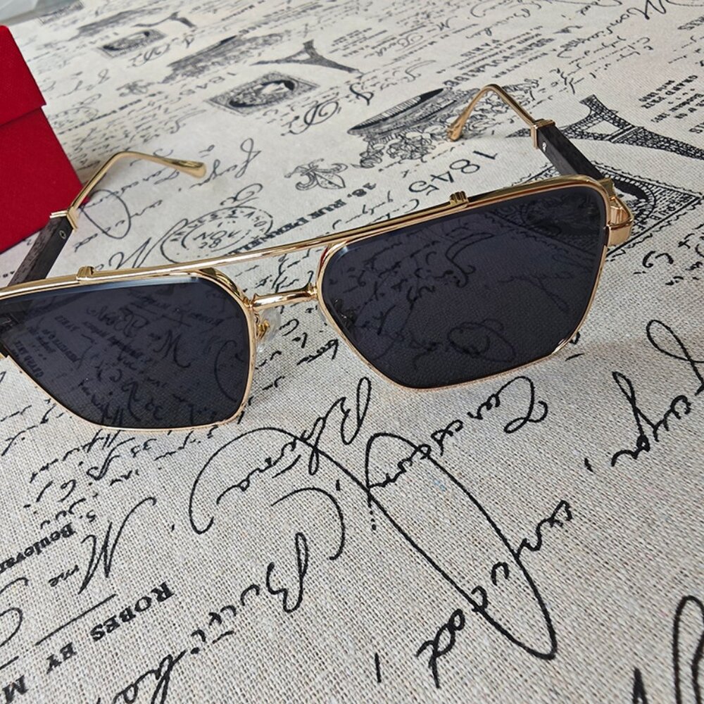 Cartier Geometric Frame Sunglasses - image 7